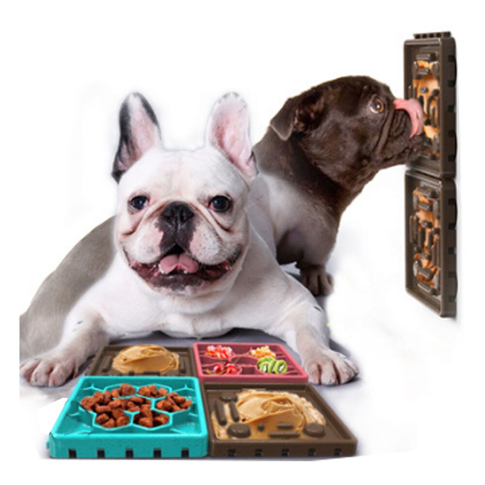 Pet supplies dog slow treater food bowl choking prevention slow food bowl licking plate — image 4