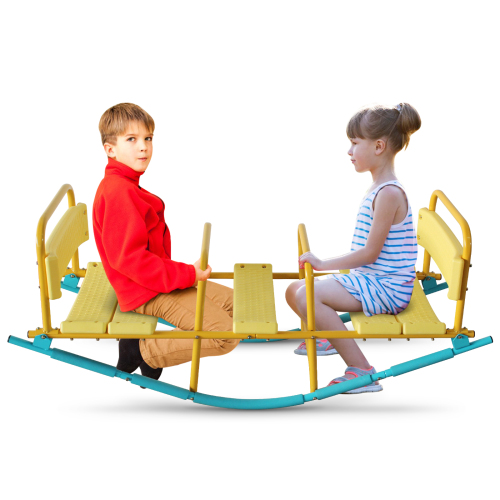 Caballo de Paseo para Niños en Jardín - Equipo de Parque Infantil con Sillas Múltiples y Bajos — imagen 4