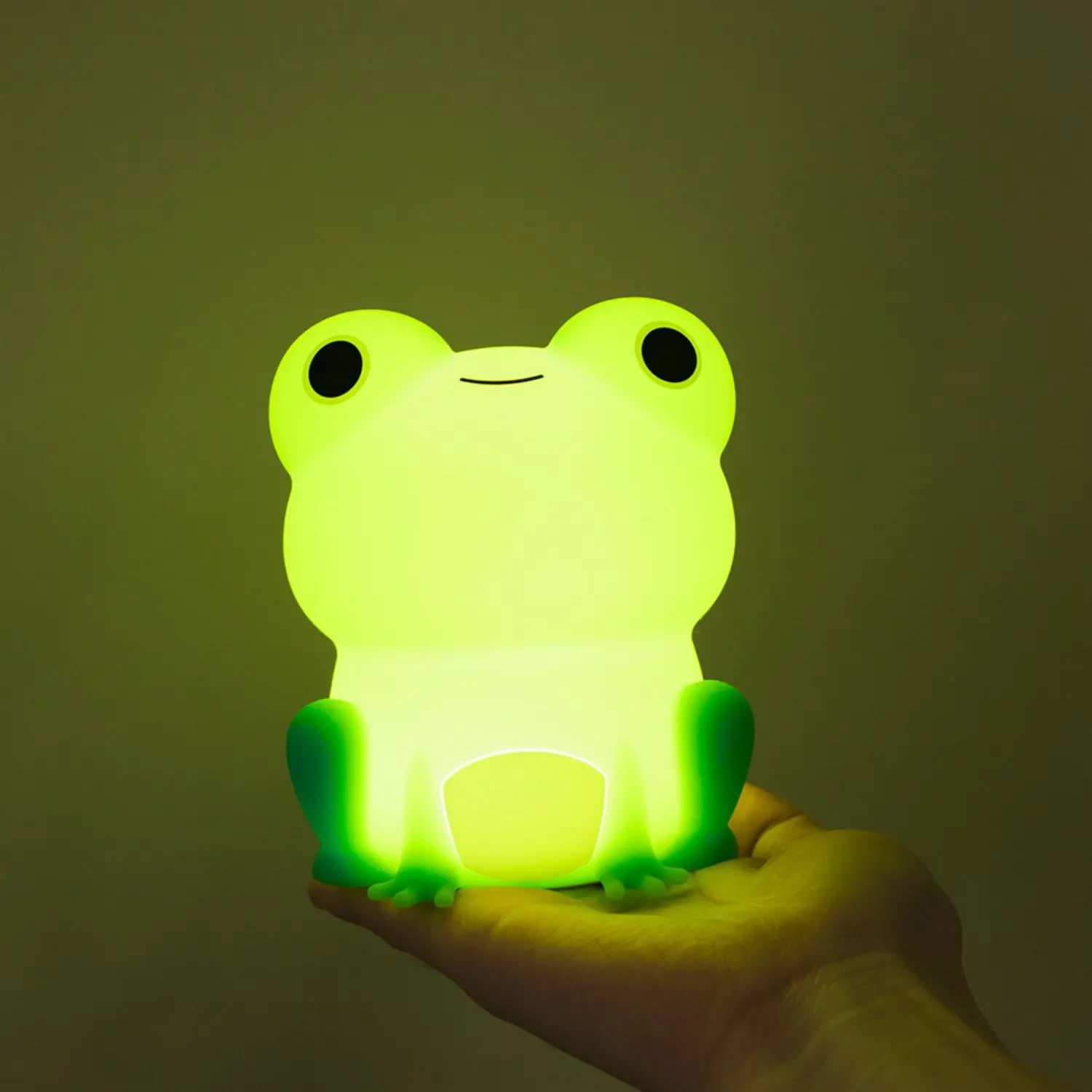 Night Lamp for Kids Frog Soft Silicone Sleeping Night Light Dimmable Timer Rechargeable Colorful Light Room Decor Children Gifts — imagen 7