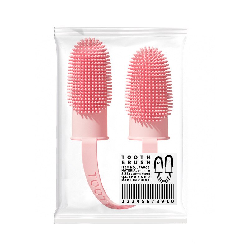 Dental para Perros con Dedos Dobles - Cepillo Oral para Mascotas con Mangas de Látex — imagen 9