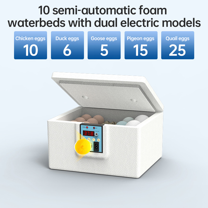 24 - hr Thermostatic Small Poultry Incubator. Biomimetic Waterbed. Auto & Smart. For Chick, Duck & Goose Eggs — image 4
