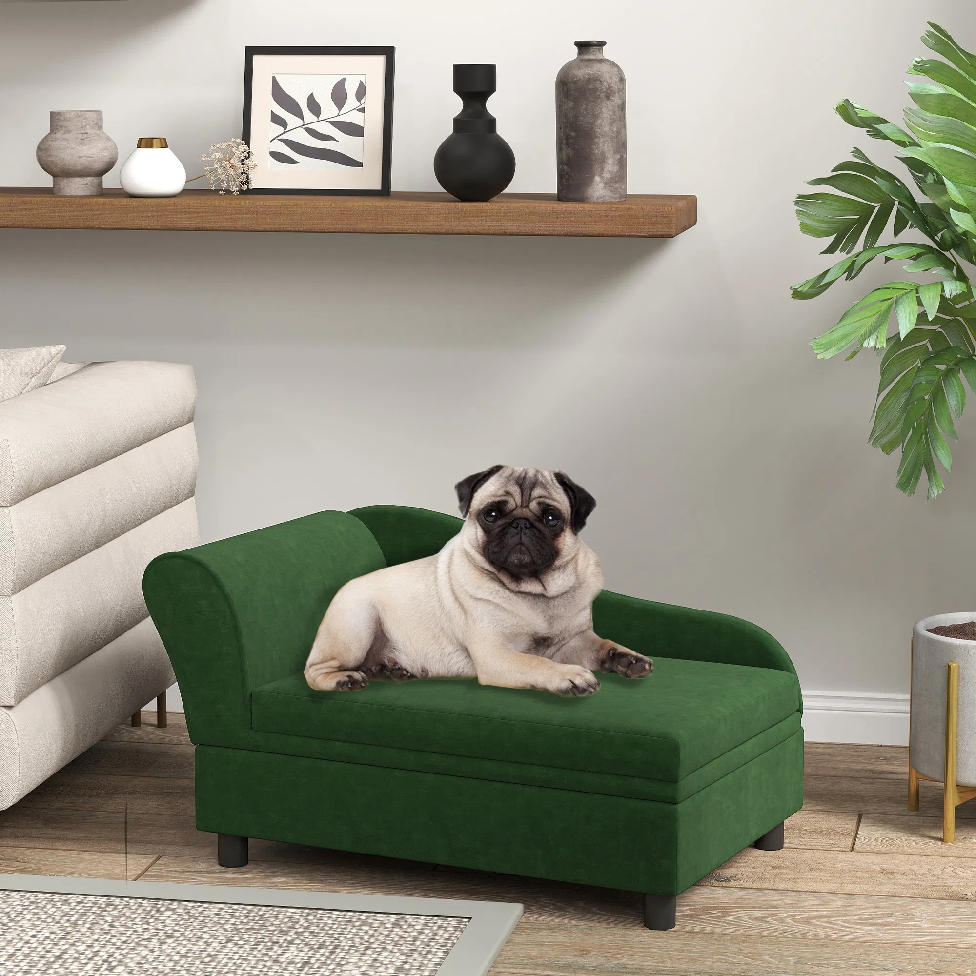 Silla de Descanso para Mascotas con Almacenamiento - Sofá Comodo para Gatos y Perros Pequeños con Espacio Oculto — imagen 7