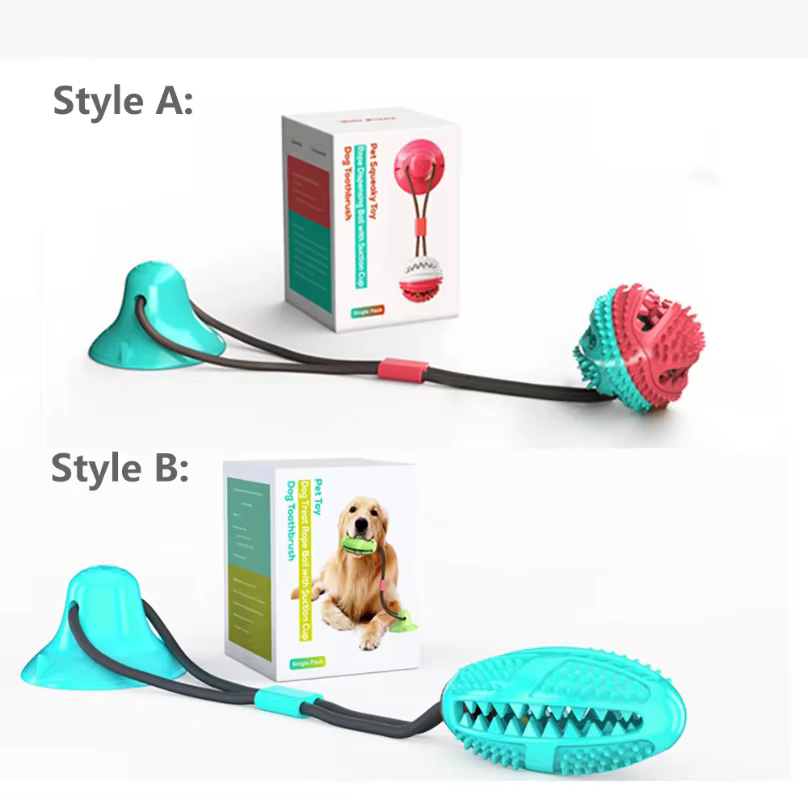 Juguetes para Perros de Alimento con Cepillo Dental en Silicona y Succion para Mordisqueo Interactivo — imagen 6