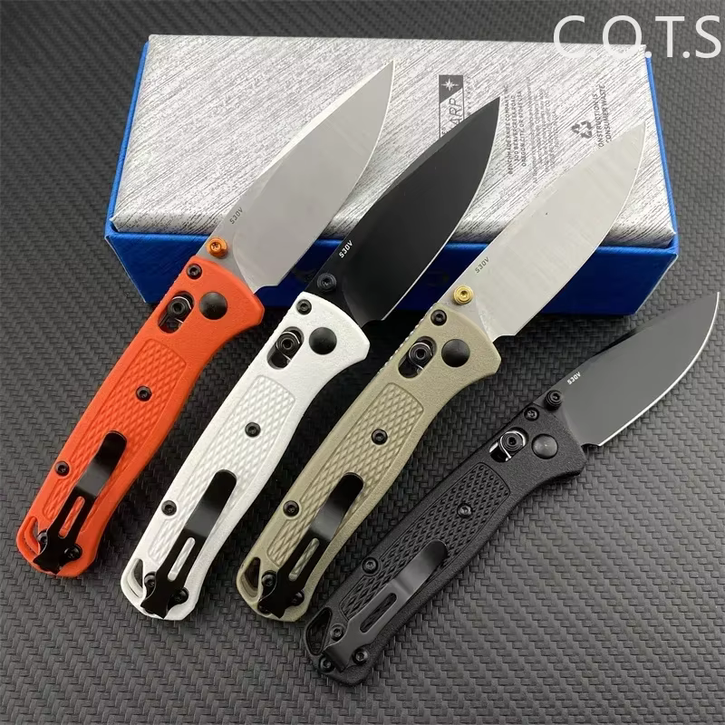 BM 533-3 MINI Bugout Nylon Wave Fibre Handle Axis Lock Folding Outdoor Self Defense Pocket Knife EDC Camping Hunting Tools — image 2