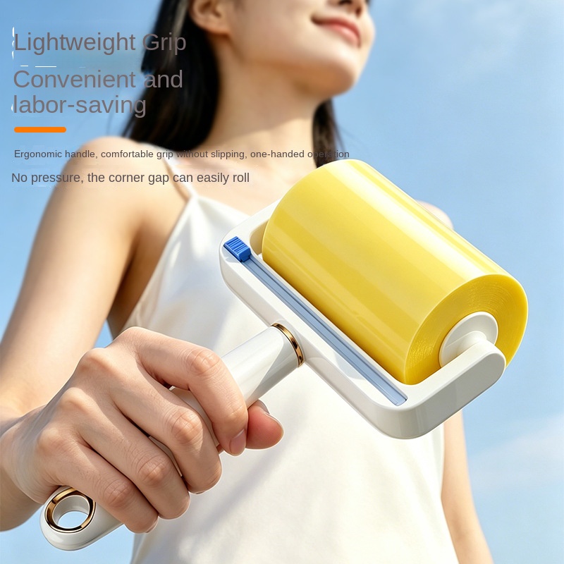 Roller Lint Remover with Reversible Adhesive Tape, Wide Pet Hair Remover Roller, Hair Removal Tool — image 3