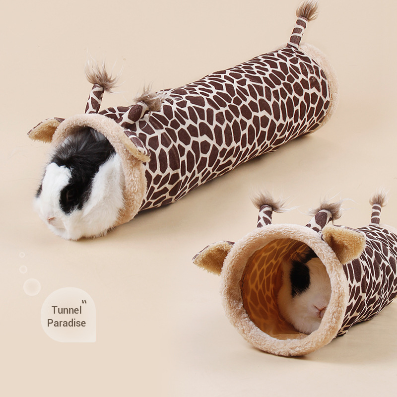 Mini Pet Supplies Single Pass Spring And Autumn Rabbit Tunnel Toys Dutch Pig Chinchilla Hamster Warm Nest — image 1