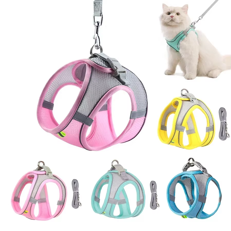 Conjunto de Arnes y Correa para Perros Pequeños - French Bulldog, Chihuahua, Pug - Líderes Deportivos Seguros para Caminatas al Aire Libre con Ajuste para Cachorros — imagen 2