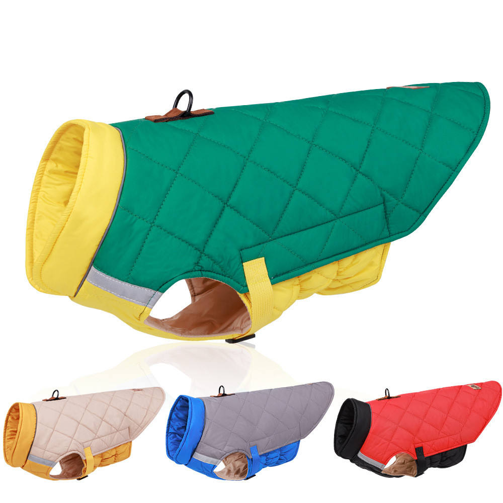 Ropa de Mascotas para Otoño e Invierno Reflectante y Caliente - Ropa de Algodón Pintada con Revestimiento de Espuma para Perros - Suministros para Mascotas — imagen 1