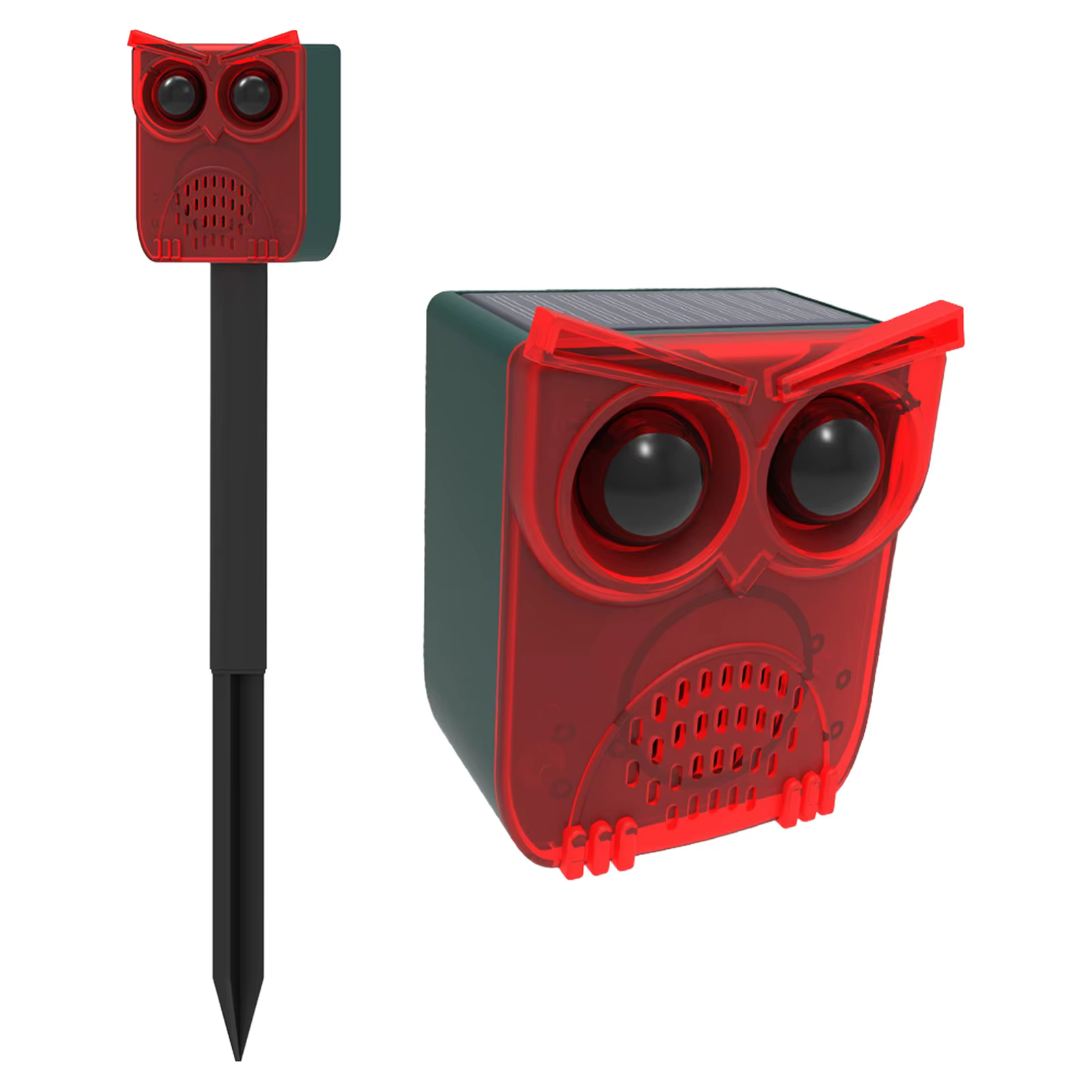 Solar Outdoor Motion Sensor Alarm Dog Barking & Gunshot Sound Animal Repeller Deter Raccoons Deer Skunks Bears and Coyotes — image 2