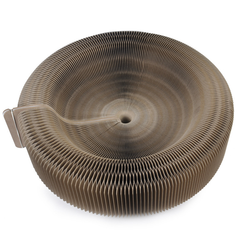 Creative accordion cat scratching board pet supplies decompression grinding claws corrugated paper cat specific — image 1