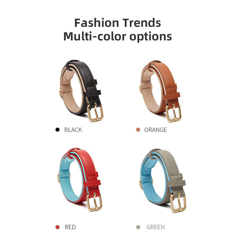 Collar de Cuero Luxe para Perros - Resistente al Desgaste, Ampliable y Moda — imagen 3