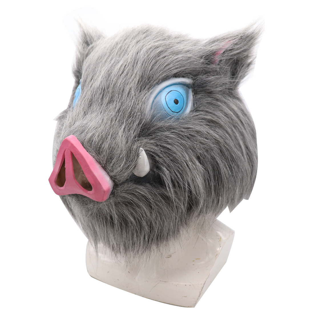 Disfraz de Cerda Demon Slayer Iyo no Suke - Máscara de Latex para Fiesta de Disfraces con Cabeza de Cerdo Fluffy — imagen 1