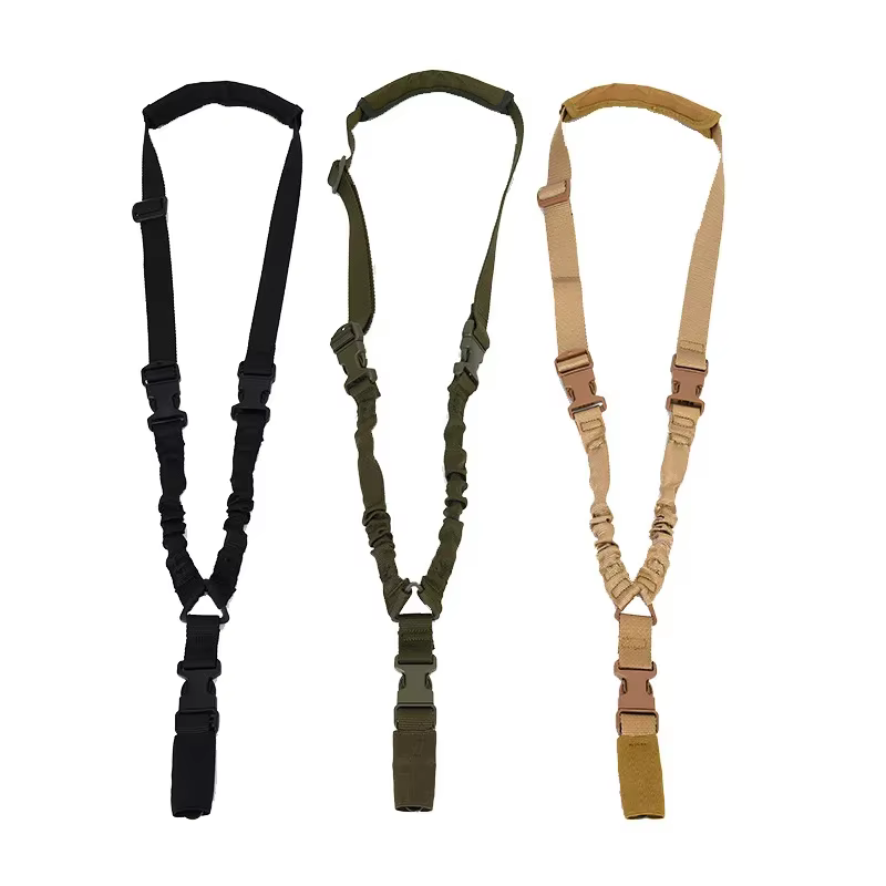 Shot Gun Belt Hunting Accessories Tactical Gear Tactical Single Point Gun Sling Shoulder Strap Rifle Rope Belt with Metal Buckle — image 3