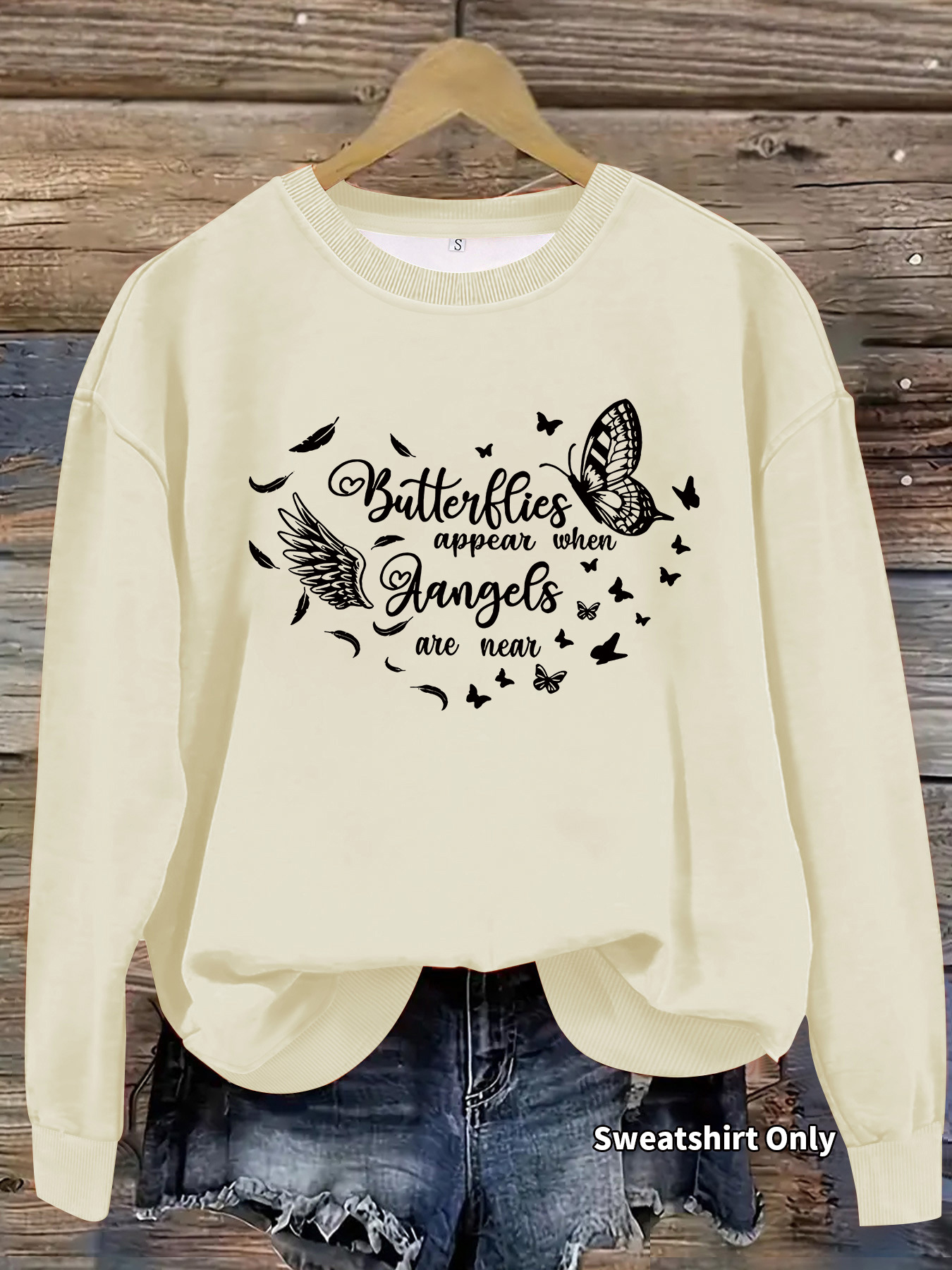 Butterfly printed long sleeved hoodie — imagen 12