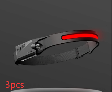 COB LED Inducción Linterna de Cabeza para Montar con Batería Recargable USB Resistente al Agua para Camping y Caza con Visión Total — imagen 9