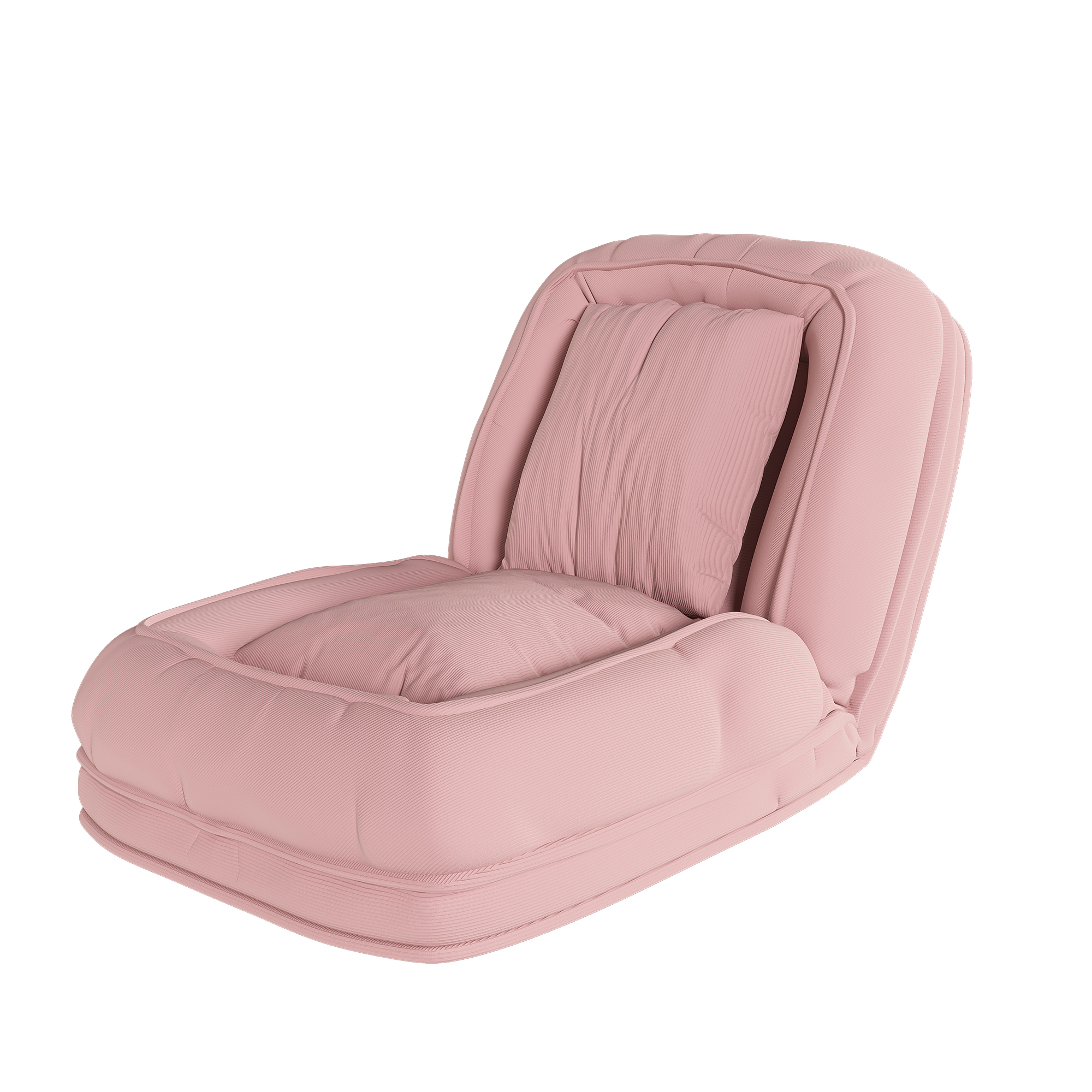 Silla Sofá Reclinable para Adultos y Mascotas con 5 Posiciones Ajustables, Incluye 2 Almohadillas Suaves para Dormir o Leer en Rosa — imagen 4
