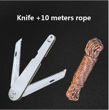 Cuchillo de hierba acero inoxidable plegable para cortar malezas en agua, pesca y reparación de equipo — imagen 3
