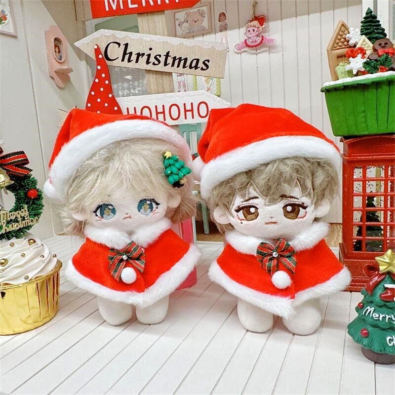 Cotton doll with starfish body normal body 15CM Christmas shawl cloak Christmas hat — image 4