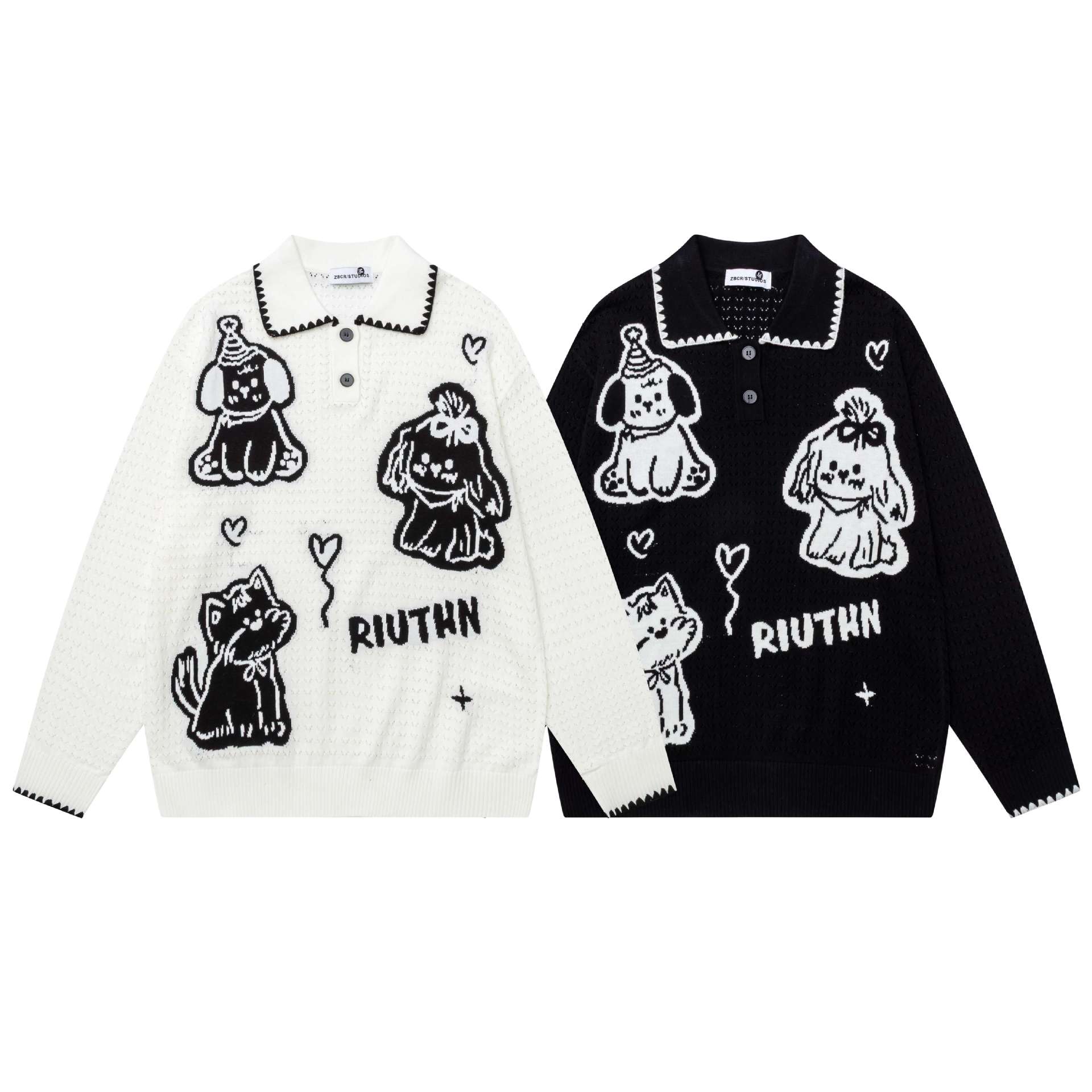 Collar Cat Dog Love Sweater — image 6