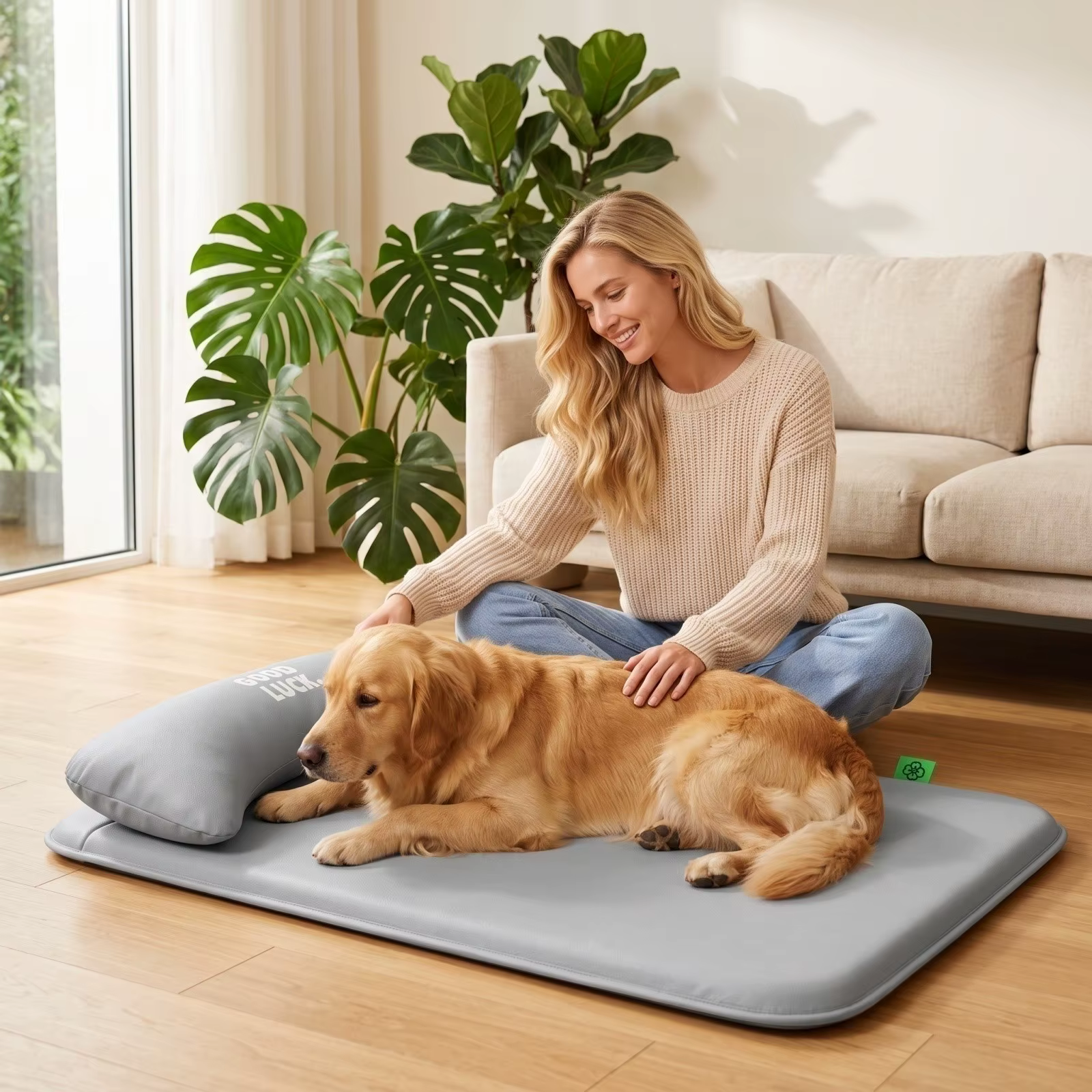 New Pet Bed with Pillow Removable and Washable Pet Mats All-Season Soft Cushion for Dogs and Cats Pet Supplies — image 3