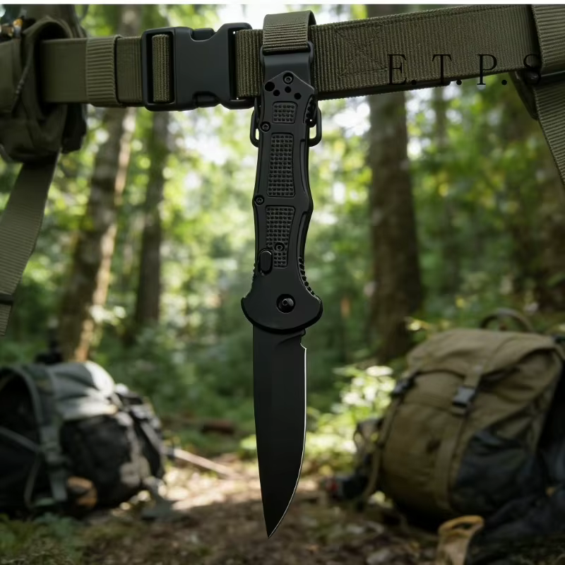 BM 9070 Folding Pocket Knife Drop Point Plain Blade Grivory Handle Hunting Camping Outdoor Multitool Knives — image 3