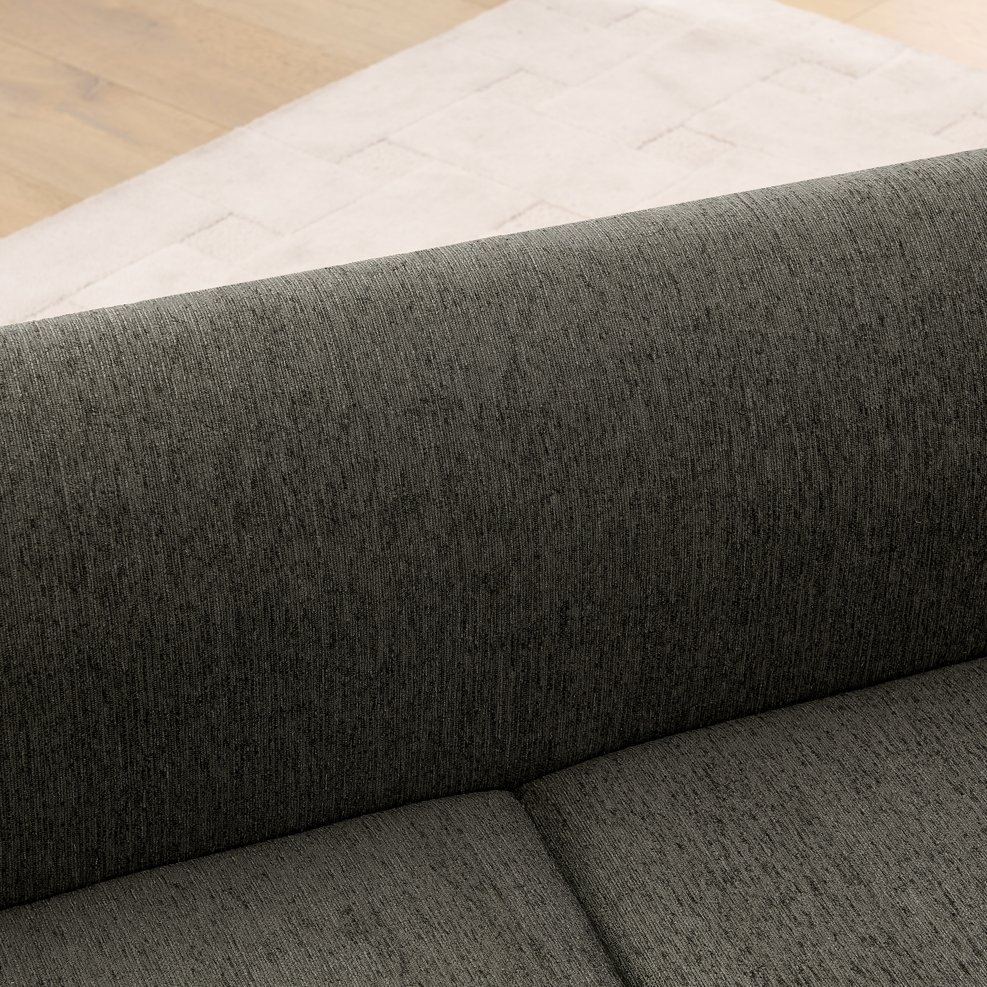 Comfortable Oversized Pet Sofa For Medium Large Dogs - Modern Rectangular Design With Backrest, Armrests & Soft Cushion -Dark Gray 56.x26x17 — imagen 5