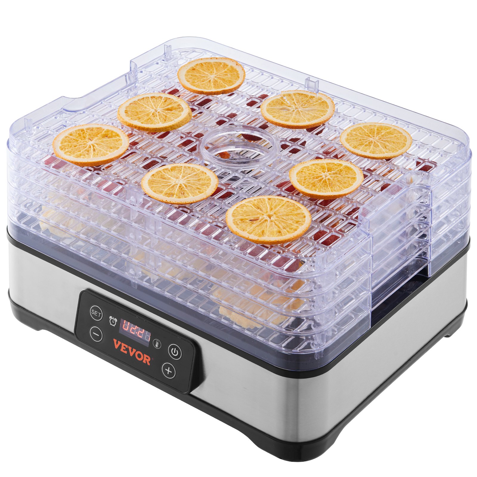 Food Dehydrator Machine, 5-Tray Fruit Dehydrator, 300W Electric Food Dryer Digital Adjustable Timer & Temperature For Jerky, Herb, Meat, Beef, Fruit, Dog Treats And Vegetables, ETL Listed — image 2