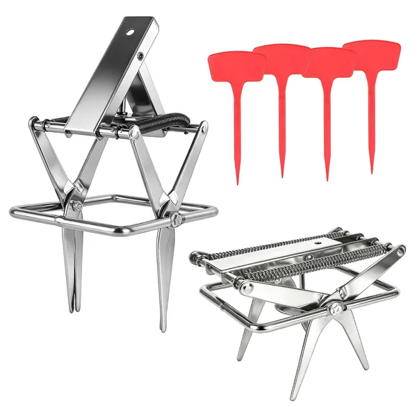 2PCS Easy Setup Mole Traps Outdoor Reusable Scissor Mole Gopher Rodent Control Trap Solid Metal Material For Lawn Garden Yard — image 1
