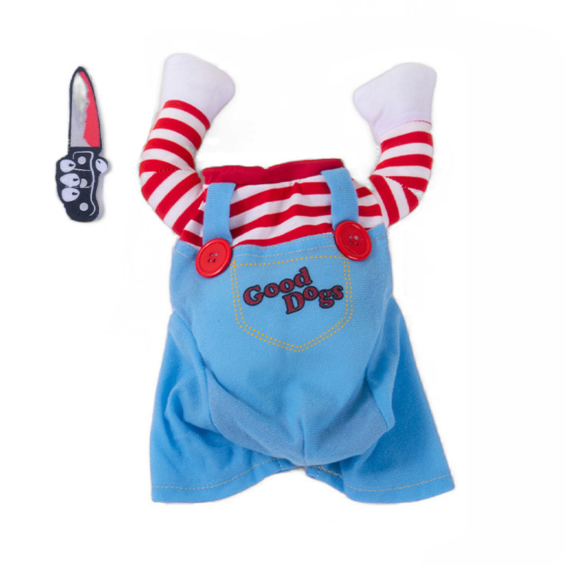Dog Clothes Knife Doll Transformation Costume Funny Pet Clothing Halloween Cat Pet Apparel — image 6