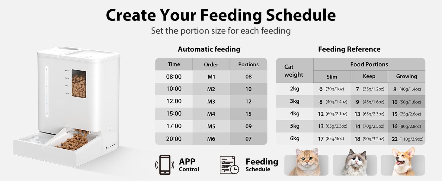 Waithem Alimentador y Bebedor Automático WiFi para Mascotas 2 en 1, Controlado por App, Capacidad de 2 Semanas, Desmontable y Limpiable, Resistente a Humedad — imagen 12