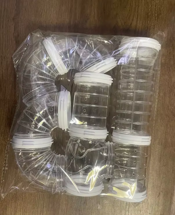 Jaula de Ratón Hamster Completa con Tubos y Túneles para Jugar y Construir — imagen 5