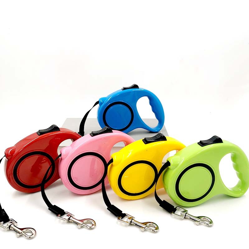 Pet Automatic Telescopic Traction Rope Black Circle Candy Colored Dog Traction Device Portable Dog Rope Dog Chain — image 4