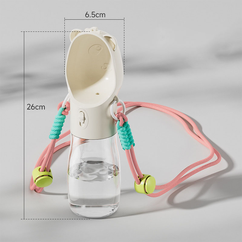Pet Water Bottle for Small Big Dogs Cats Outdoor Leakproof Puppy Drinking Bowls with Food Container Pet Feeder — image 8