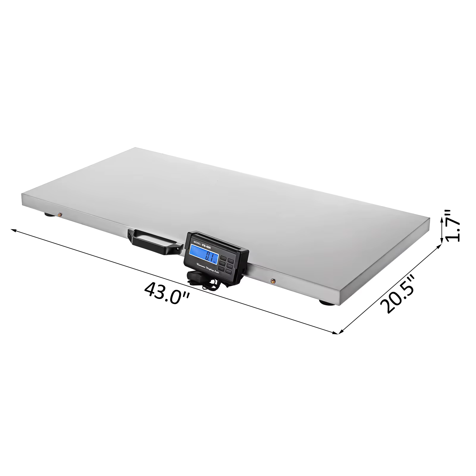 Escalera Digital de 440/880/1100 Lbs para Ganado y Mascotas - Plataforma de Acero Inoxidable con Pantalla LCD Electrónica — imagen 6