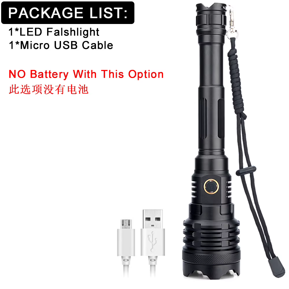 XHP160 16-Core Powerful Flashlight Torch USB Rechargeable Tactical Hunting Flashlight 21700 Zoom Lamp LED Flash Light Zoomable — image 3