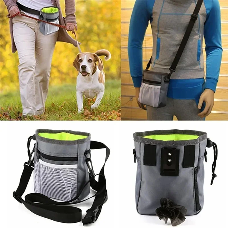 Pet Dog Puppy Training Treat Snack Pet Feed Pocket Pouch Multifunctional Pouch Food Crossbody Bag Pocket Dogwalking Waist Bag — image 5