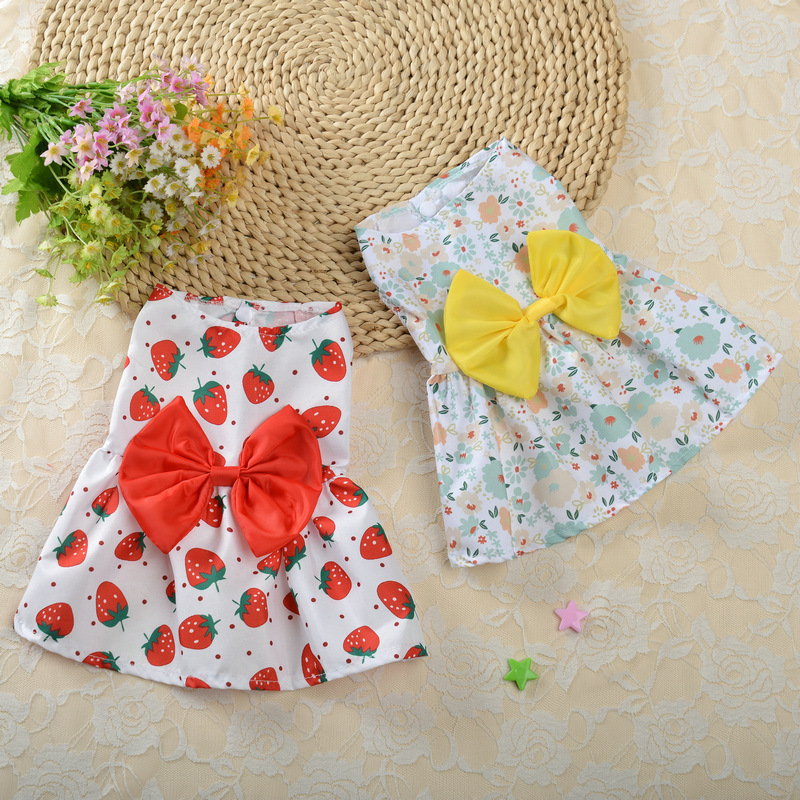 Vestido de Princesa Floral para Perros Pequeños - Estilo Corte de Falda — imagen 2