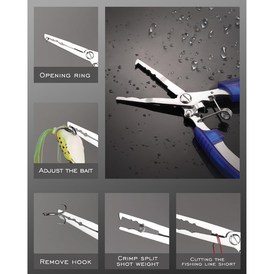 Fishing Tool Kit With Pliers, Hook Remover, Gripper & Fish Scale — image 4
