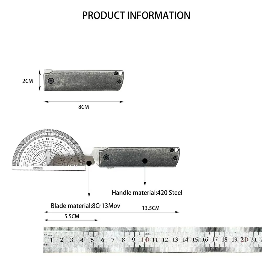 MinimalX 5915 Mini Folding Pocket Knife Outdoor Fishing Hunting Self Defense Portable Multi-purpose EDC Knife — image 6