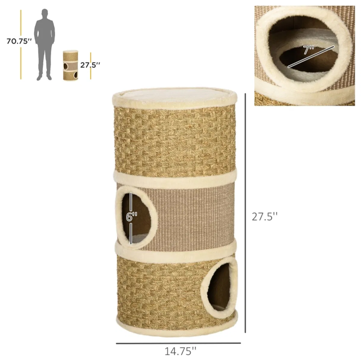 Wooden Cat House/Cat Trees /Cat Climbing Tower — image 4