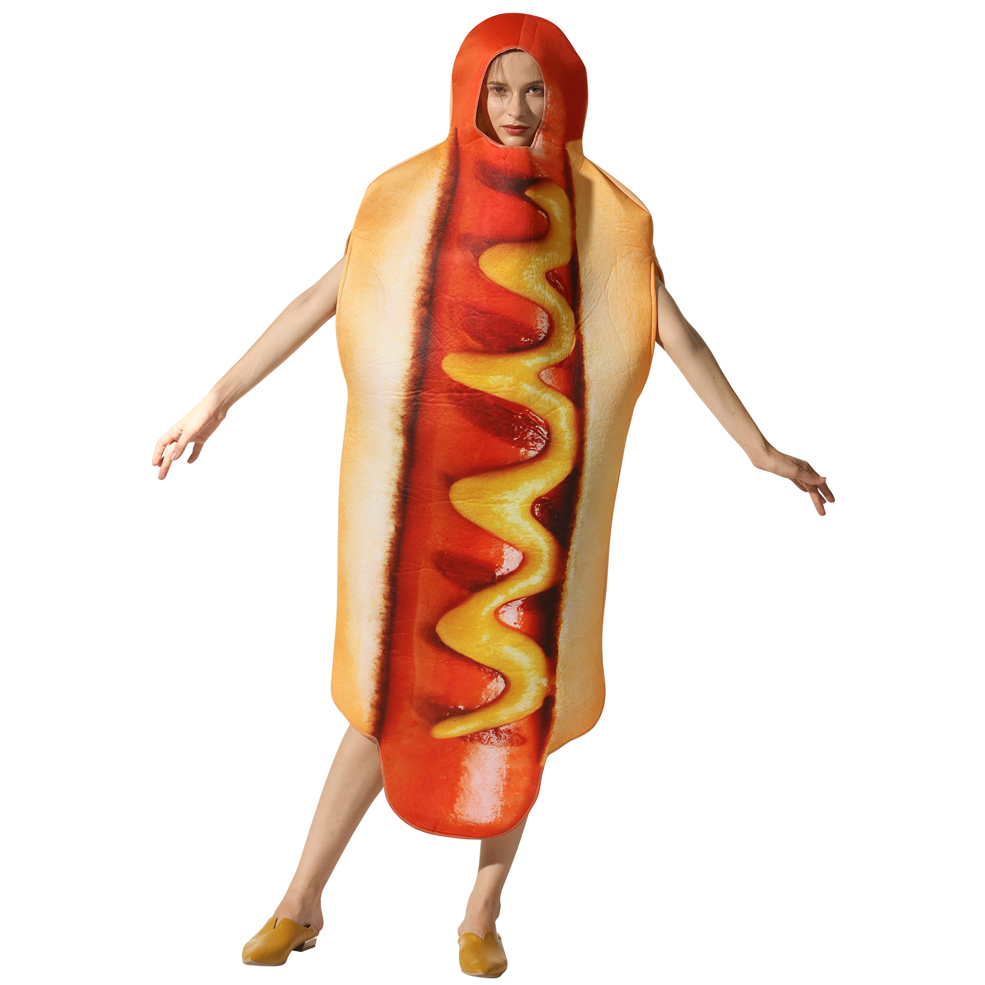 Disfraz de perro caliente para fiestas de Halloween, disfraces de cosplay completos — imagen 1