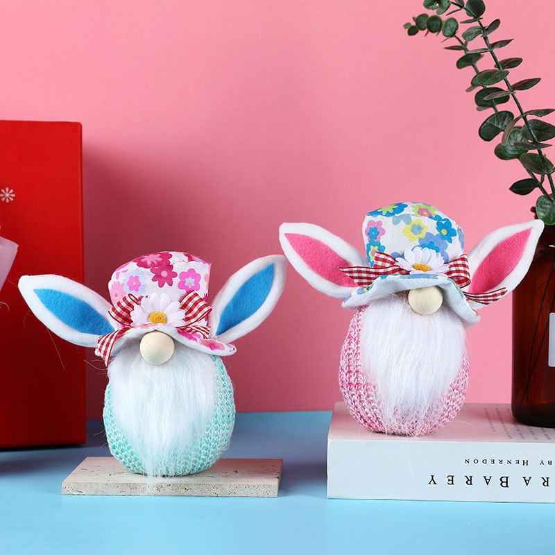 Nueva decoración de gnomos sin cara para conejo de Pascua — imagen 3