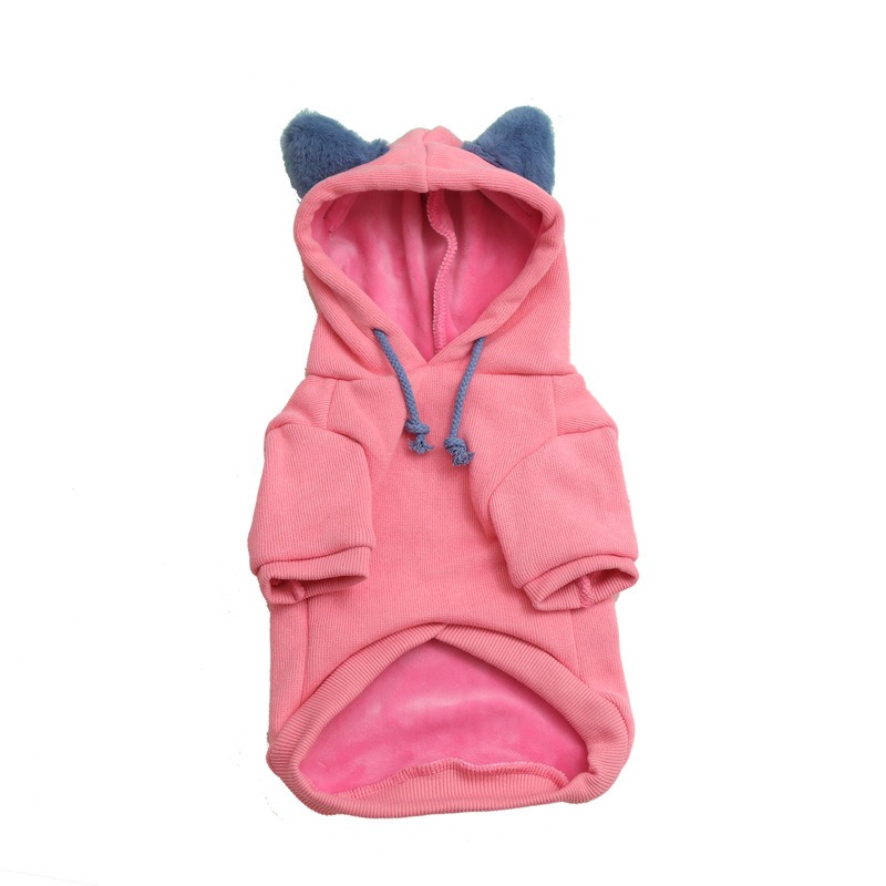 Ropa de Mascotas Chaqueta Plush con Capucha para Perros Cómoda y Caliente — imagen 9