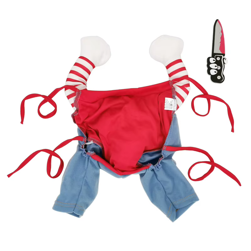 Halloween Dog Costumes Funny Pet Clothes Adjustable Dog Cosplay Costume Sets Novelty Clothing For Medium Large Dogs Bulldog Pug — image 3