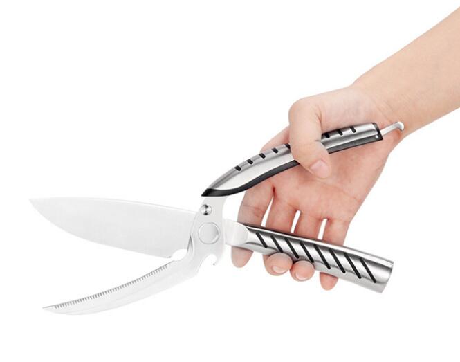 XITUO kitchen multi-function scissors stainless steel chicken bone scissors monster scissors chef knife kitchen tools — image 7