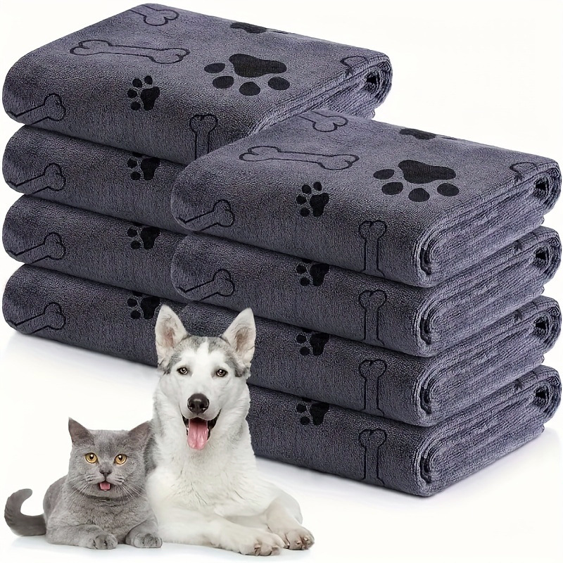 Pet bath towel quick drying and absorbent for dogs and cats bath towel soft and quick drying pet supplies — image 6