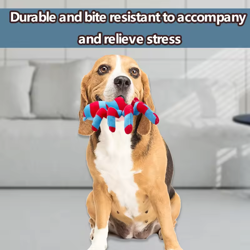 Pet plush dog toys that produce sound are bite resistant and clean teeth — image 3