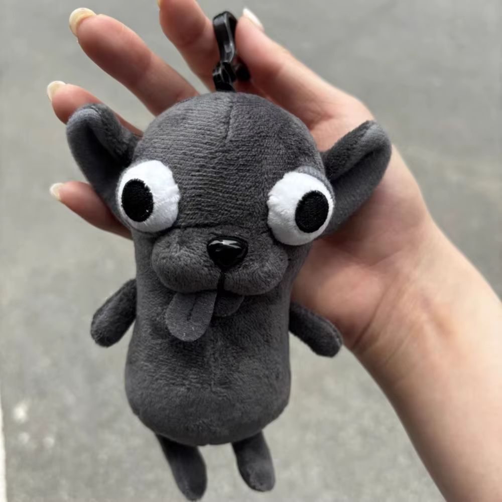Stuffed Animals Chihuahua Plush Toy Puppy Pet Keychain Pendant Stuffed Chihuahua Doll Kawaii Black Color — image 2