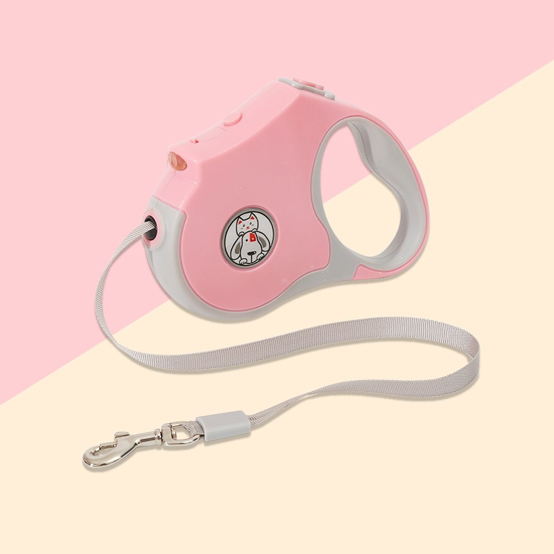 Automatic Traction Rope Pet Supplies Automatic Retractable Traction Leash With Lights Out Walking Dog Light Dog Leash — image 10