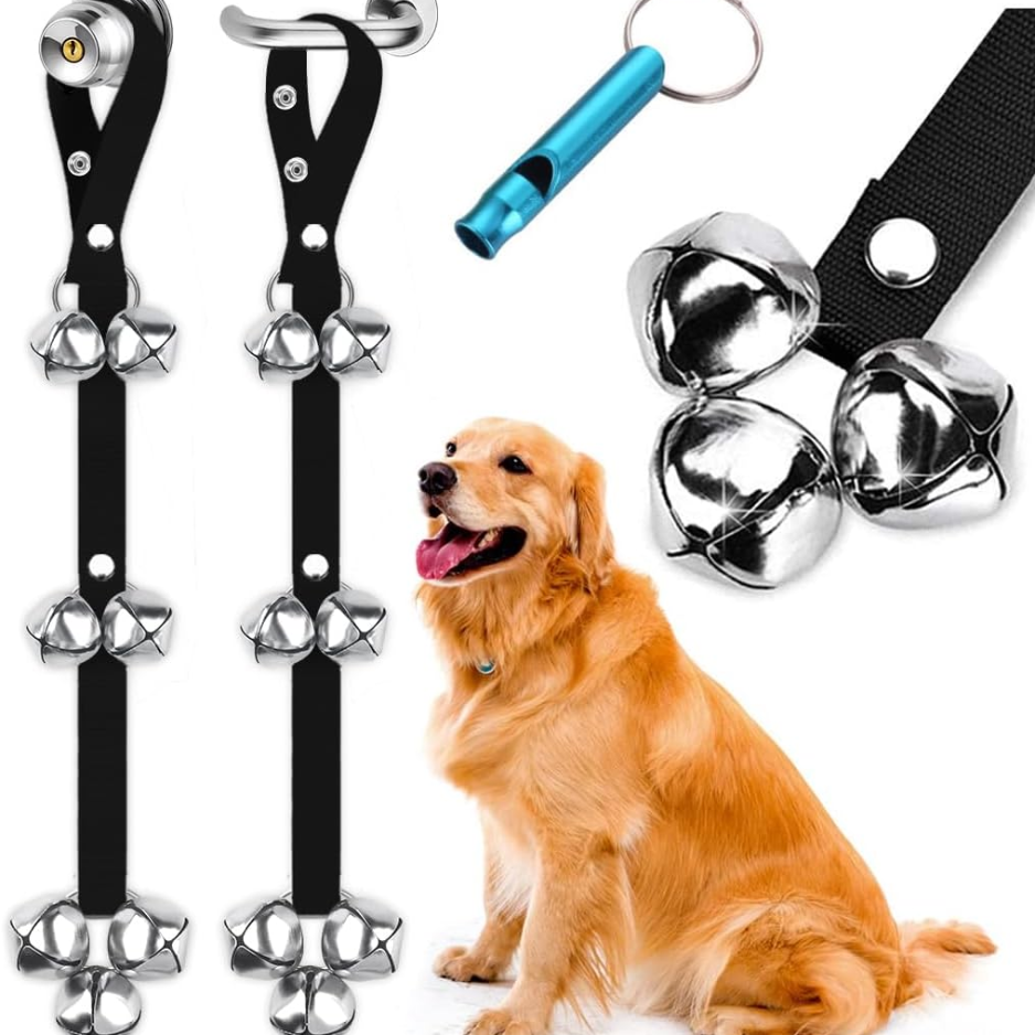 2PCS Dog Doorbells For Potty Training, Adjustable Puppy Training Bells, Extra-Large Loud Door Bells For Dogs — image 1